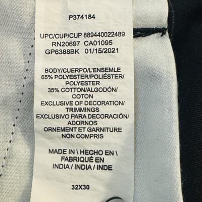 Dickies Carpenter Pants Boys 32 32x30 Black Twill Polyester Cotton Workwear - Thumbnail 9