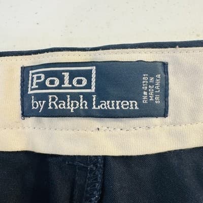 Polo By Ralph Lauren Shorts Mens 33 Blue Chino Classic 7 Inseam Pockets - Thumbnail 7