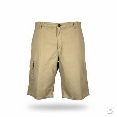 Dickies Shorts Mens 44 Beige Cargo Relaxed Fit Canvas 12 Inseam Pockets Zip - Image 1