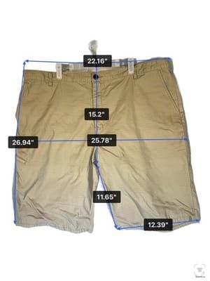 Dickies Shorts Mens 44 Beige Cargo Relaxed Fit Canvas 12 Inseam Pockets Zip - Thumbnail 11