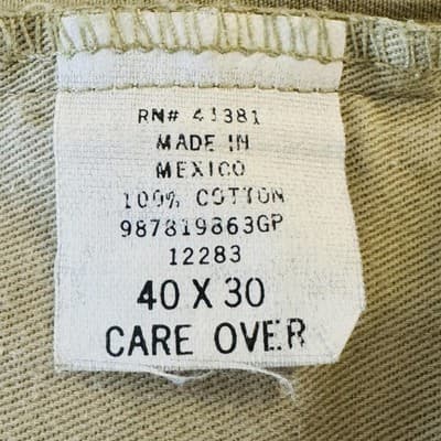 Polo Golf Pants Boys XL 40x30 Beige Khaki Pleated Twill 100% Cotton Golf - Thumbnail 8