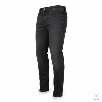 Lucky Brand 121 Jeans Mens 36x32 Black Charcoal Wash Slim Tapered Denim Zip Fly - Thumbnail 2