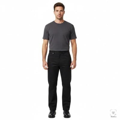 Dickies Pants Boys L 38x34 Black Chino Twill Polyester Cotton Nicaragua - Thumbnail 4