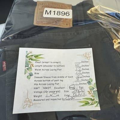 Vintage Levis 550 Jeans Womens 16 Black Relaxed Tapered Leg Mom Denim 34x30 - Thumbnail 6