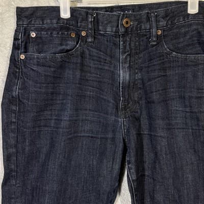 Lucky Brand 121 Heritage Slim Jeans Mens 34x32 (33x32) Blue Wash Stretch Denim - Thumbnail 3