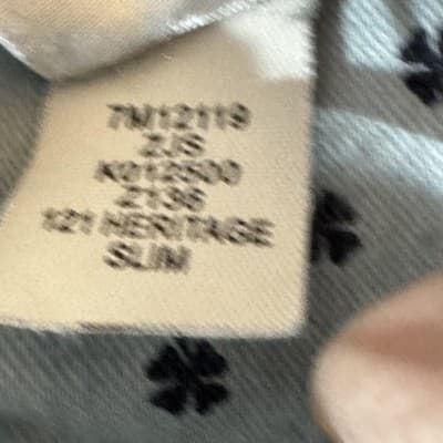 Lucky Brand 121 Heritage Slim Jeans Mens 34x32 (33x32) Blue Wash Stretch Denim - Thumbnail 16