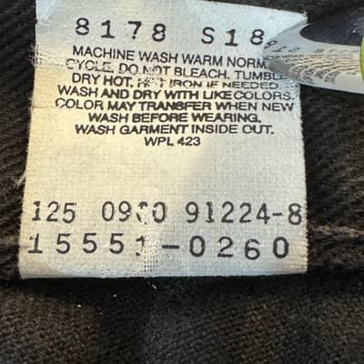 Vintage Levis 550 Jeans Womens 16 Black Relaxed Tapered Leg Mom Denim 34x30 - Thumbnail 5