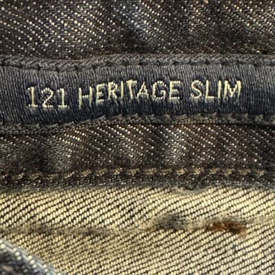 Lucky Brand 121 Heritage Slim Jeans Mens 34x32 (33x32) Blue Wash Stretch Denim - Thumbnail 11