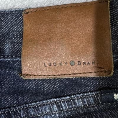 Lucky Brand 121 Heritage Slim Jeans Mens 34x32 (33x32) Blue Wash Stretch Denim - Thumbnail 9