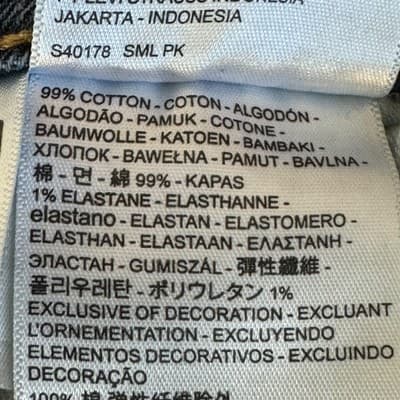 Levis 511 Jeans Mens 32x29 (33x30) Blue Slim Taper Stretch Denim Medium Wash - Thumbnail 5