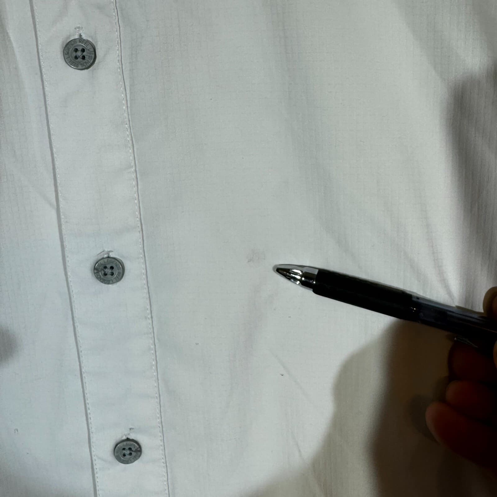 Reel Legends Men’s Shirt Medium White Vented Mesh Lined Fishing Button-Up - Thumbnail 14