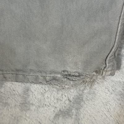 Vintage Levis 550 Jeans Mens 34x33 (36x34) Gray Relaxed Tapered Light Wash USA - Thumbnail 5