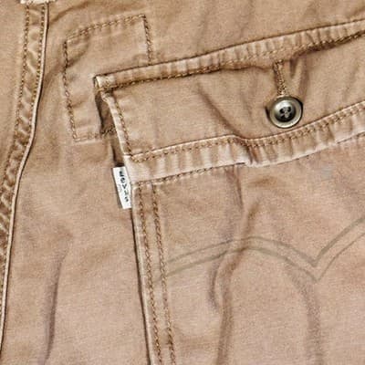 Levis Cargo Shorts Mens 32 Brown Bermuda Regular Fit 11 Inseam Pockets - Thumbnail 7