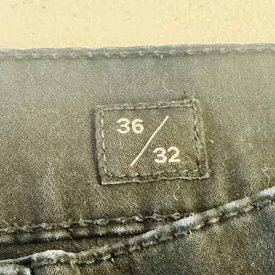 Lucky Brand 121 Jeans Mens 36x32 Black Charcoal Wash Slim Tapered Denim Zip Fly - Thumbnail 10