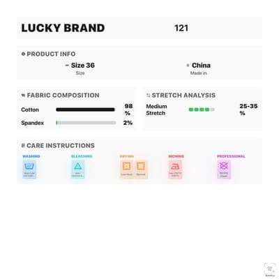 Lucky Brand 121 Jeans Mens 36x32 Black Charcoal Wash Slim Tapered Denim Zip Fly - Thumbnail 15