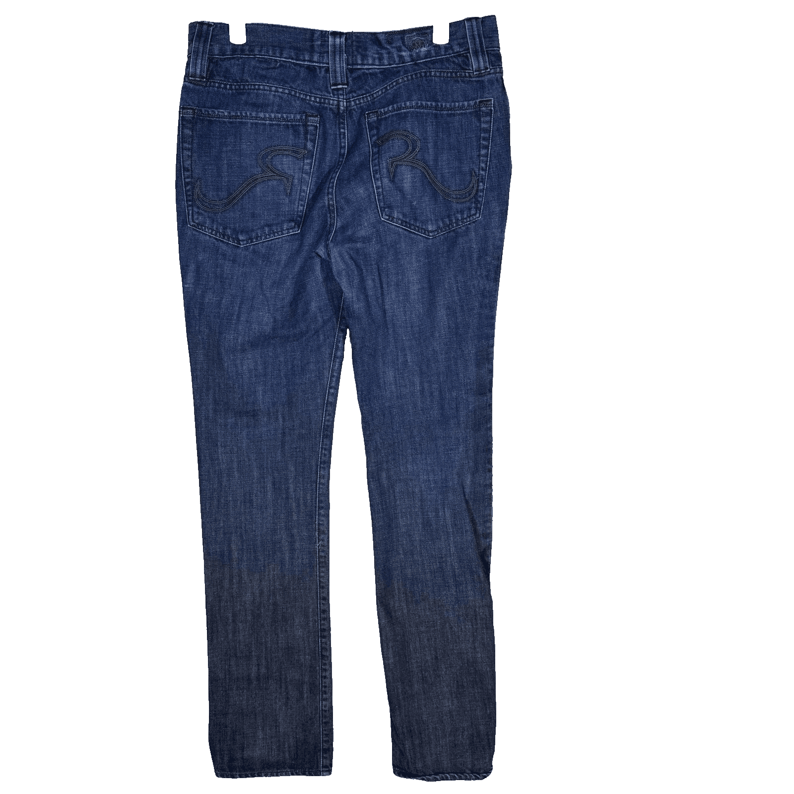 Rock & Republic Jeans Mens 32x33 (Size 34) Blue Straight Leg Skull Denim - Thumbnail 2