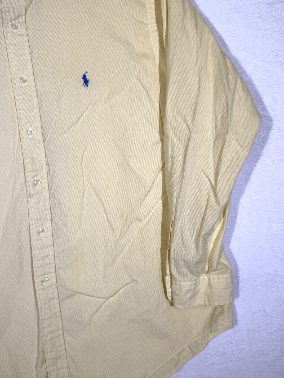 Ralph Lauren Yarmouth Shirt Men’s 17 34/35 Yellow Striped Cotton Dress Classic - Thumbnail 5