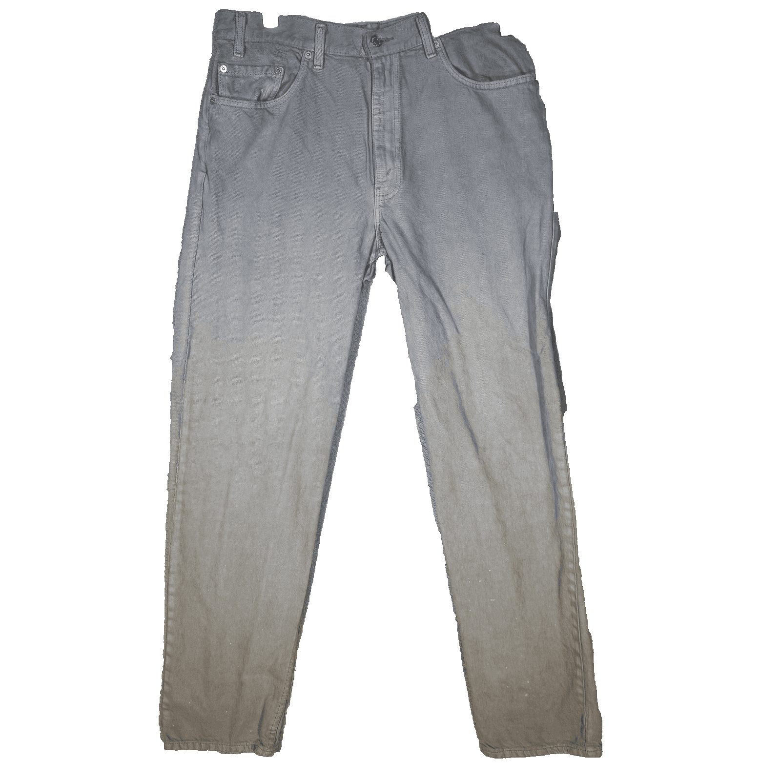 Vintage Levis 550 Jeans Mens 34x33 (36x34) Gray Relaxed Tapered Light Wash USA - Image 1