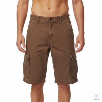 Levis Cargo Shorts Mens 32 Brown Bermuda Regular Fit 11 Inseam Pockets - Thumbnail 4