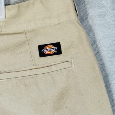 Dickies Shorts Mens 40 Beige Cargo Regular Fit Stretch Canvas 12 Inseam Pockets - Thumbnail 7