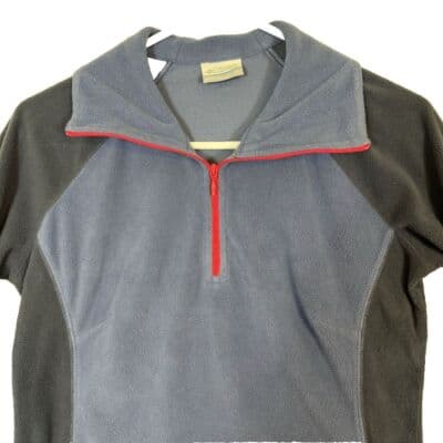 Columbia Men's Fleece Jacket Small Long Sleeve 1/4 Zip Navy Blue Polyester M 118 - Thumbnail 5