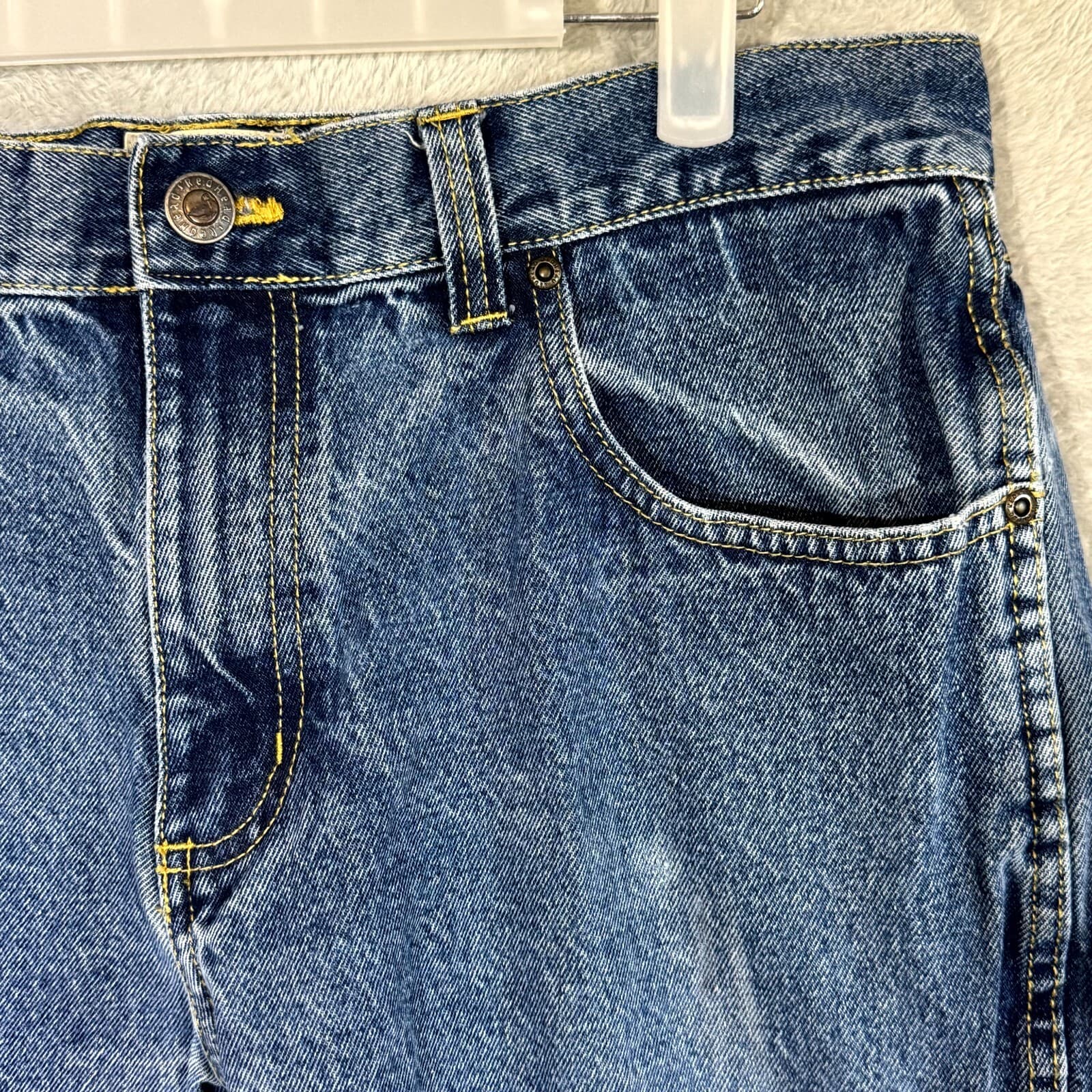 RedHead Jeans Men’s 36x30 Blue Denim 100% Cotton Stone Wash Straight Leg - Thumbnail 5