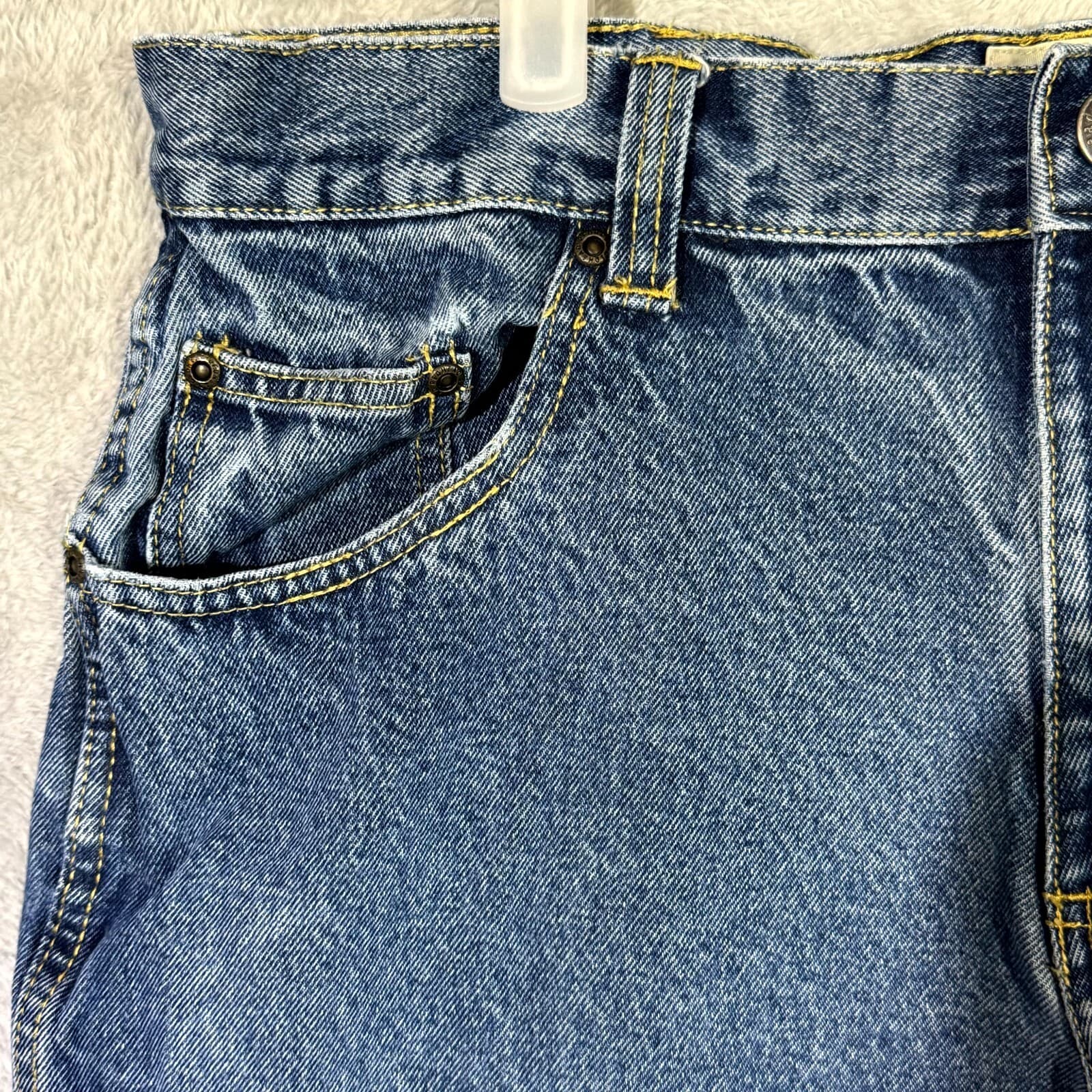 RedHead Jeans Men’s 36x30 Blue Denim 100% Cotton Stone Wash Straight Leg - Thumbnail 4