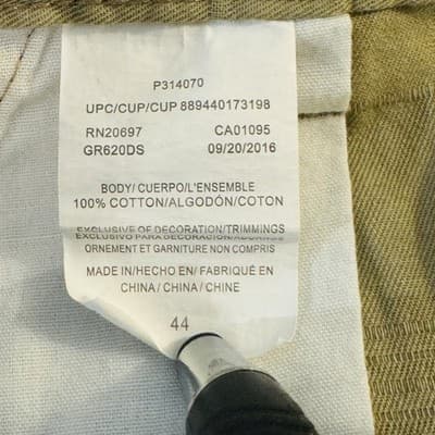 Dickies Shorts Mens 44 Beige Cargo Relaxed Fit Canvas 12 Inseam Pockets Zip - Thumbnail 8