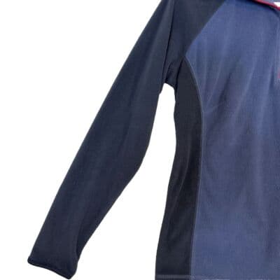 Columbia Men's Fleece Jacket Small Long Sleeve 1/4 Zip Navy Blue Polyester M 118 - Thumbnail 4
