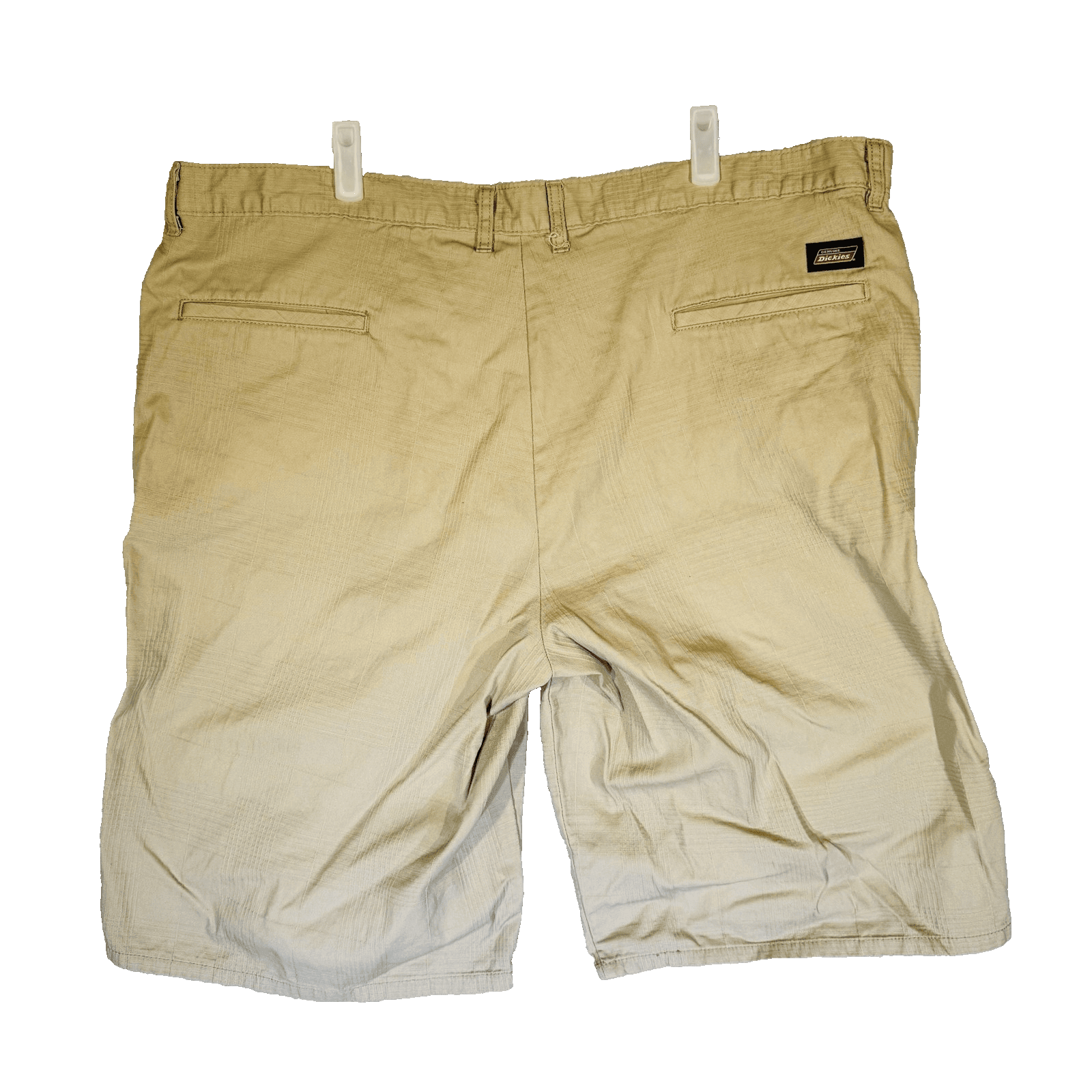 Dickies Shorts Mens 44 Beige Cargo Relaxed Fit Canvas 12 Inseam Pockets Zip - Thumbnail 6