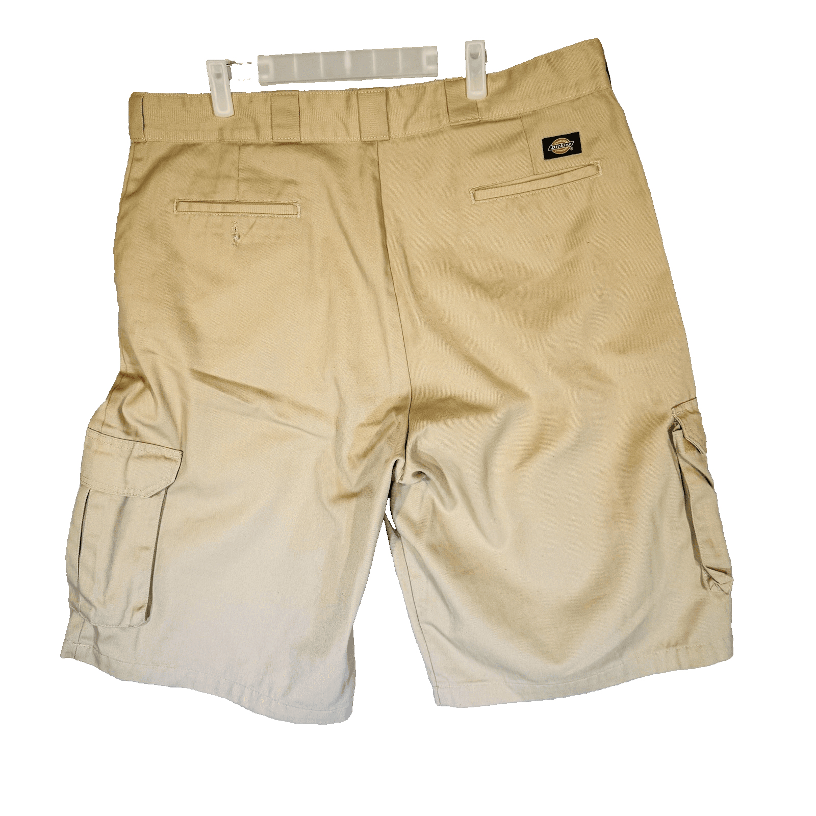 Dickies Shorts Mens 40 Beige Cargo Regular Fit Stretch Canvas 12 Inseam Pockets - Thumbnail 6