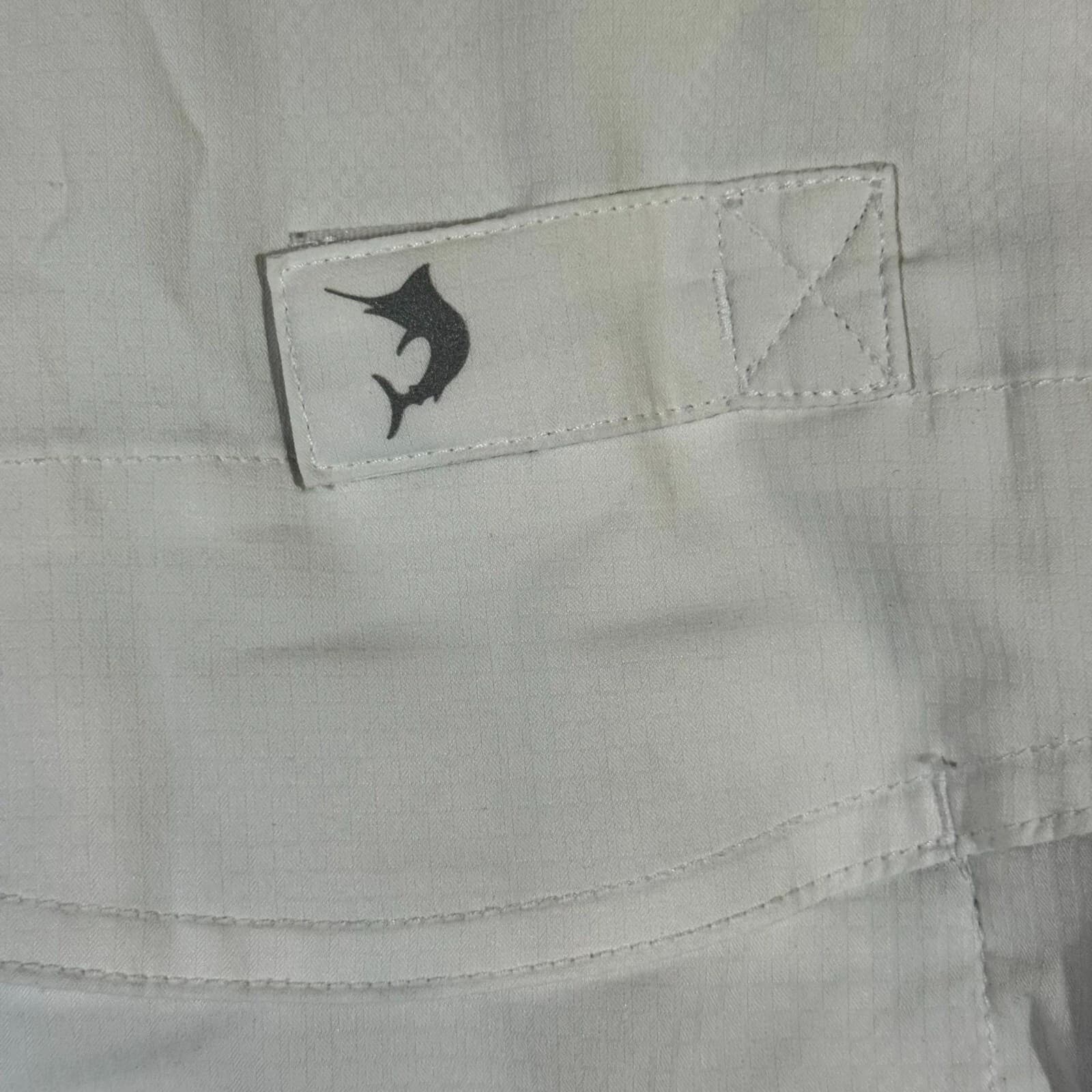 Reel Legends Men’s Shirt Medium White Vented Mesh Lined Fishing Button-Up - Thumbnail 11