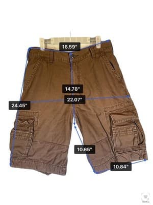 Levis Cargo Shorts Mens 32 Brown Bermuda Regular Fit 11 Inseam Pockets - Thumbnail 12