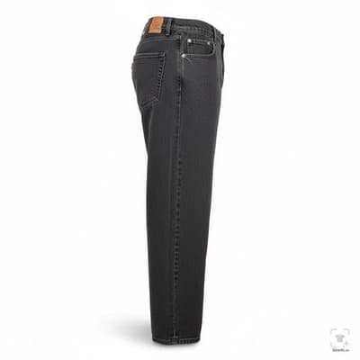 Levis 550 Jeans Mens 54x30 Black Dark Wash Relaxed Tapered Denim Zip Fly - Thumbnail 3