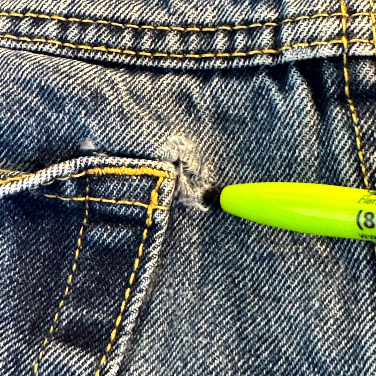 RedHead Jeans Men’s 36x30 Blue Denim 100% Cotton Stone Wash Straight Leg - Thumbnail 3