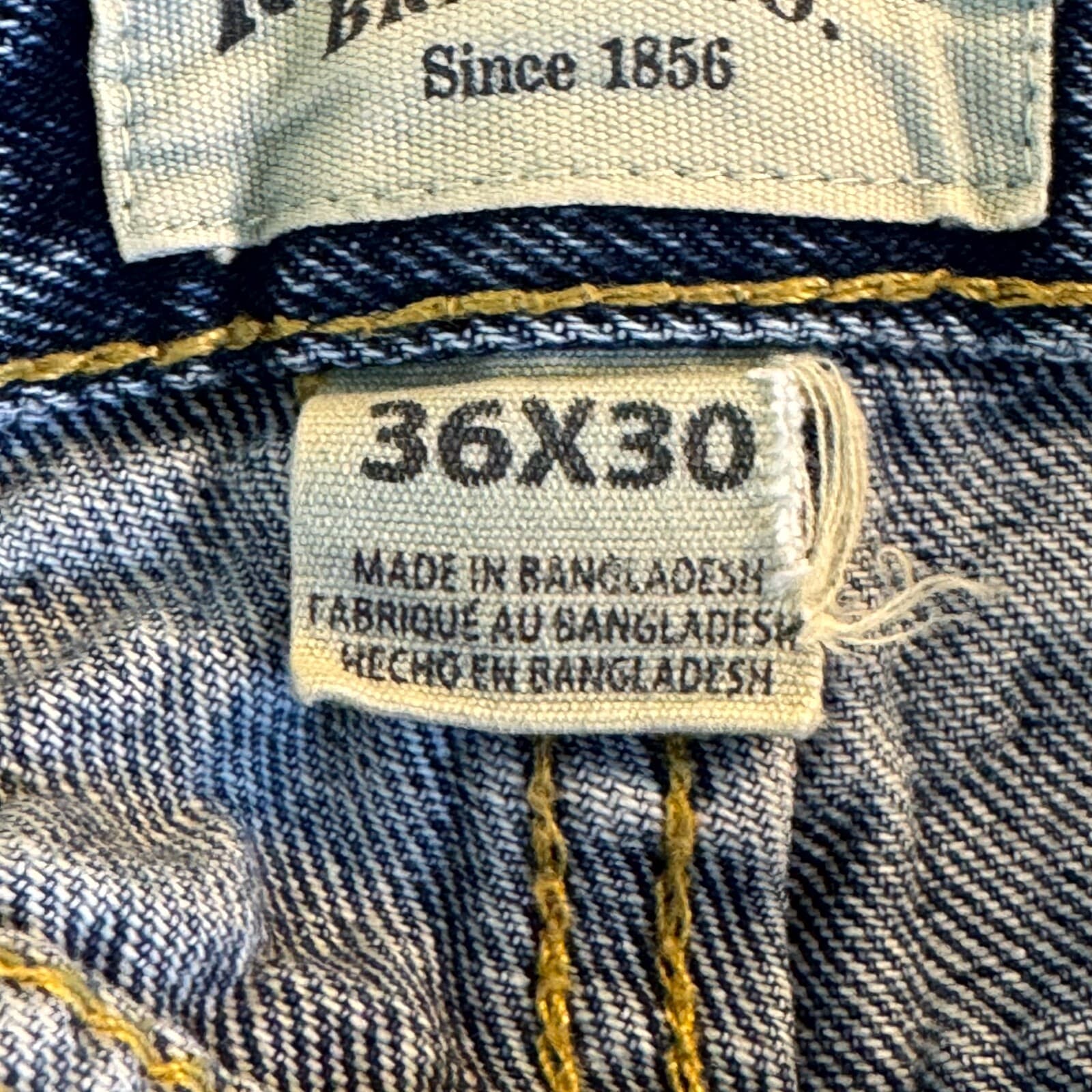 RedHead Jeans Men’s 36x30 Blue Denim 100% Cotton Stone Wash Straight Leg - Thumbnail 12