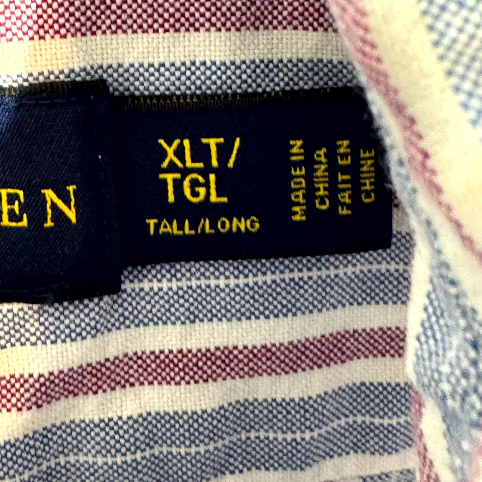 Ralph Lauren Blake Button Down Shirt Men XLT Blue Stripe Cotton Classic Fit - Thumbnail 10