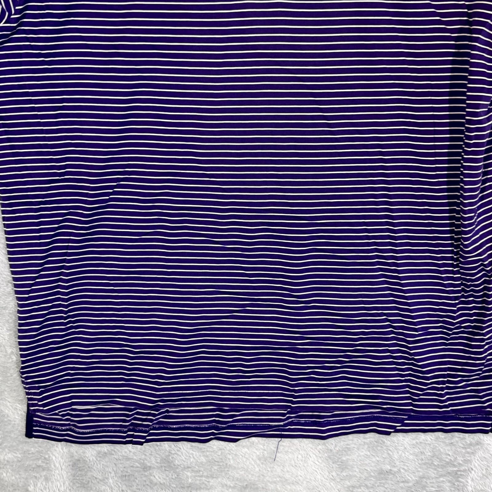 Polo Golf Ralph Lauren Polo Shirt Men XL Purple Stripe Short Sleeve Cotton - Thumbnail 6