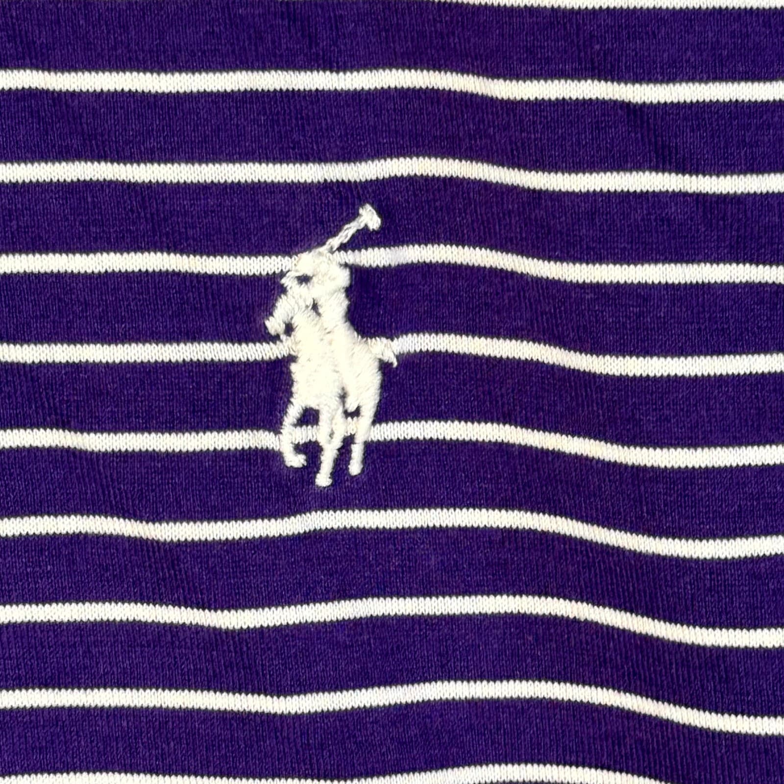 Polo Golf Ralph Lauren Polo Shirt Men XL Purple Stripe Short Sleeve Cotton - Thumbnail 7