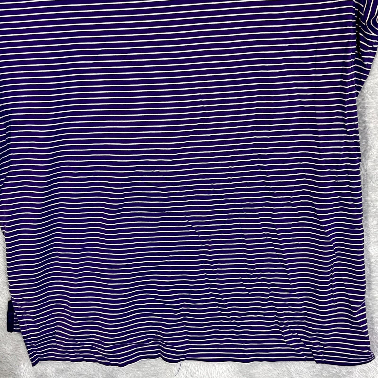 Polo Golf Ralph Lauren Polo Shirt Men XL Purple Stripe Short Sleeve Cotton - Thumbnail 13