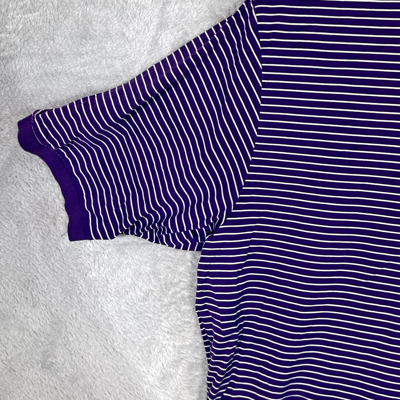 Polo Golf Ralph Lauren Polo Shirt Men XL Purple Stripe Short Sleeve Cotton - Thumbnail 10