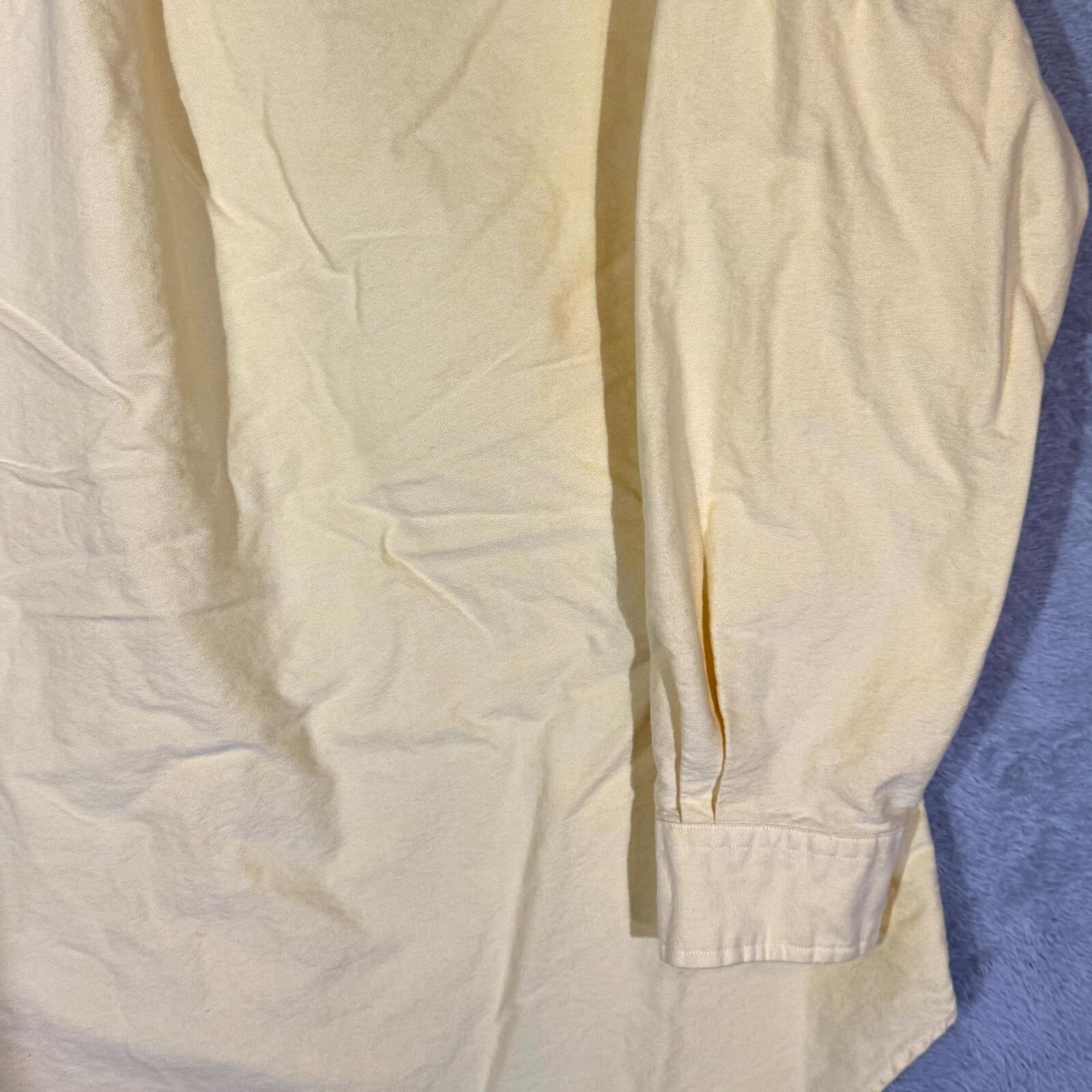 Ralph Lauren Dress Shirt Men’s 16.5 32/33 Yellow Classic Fit 100% Cotton - Thumbnail 13