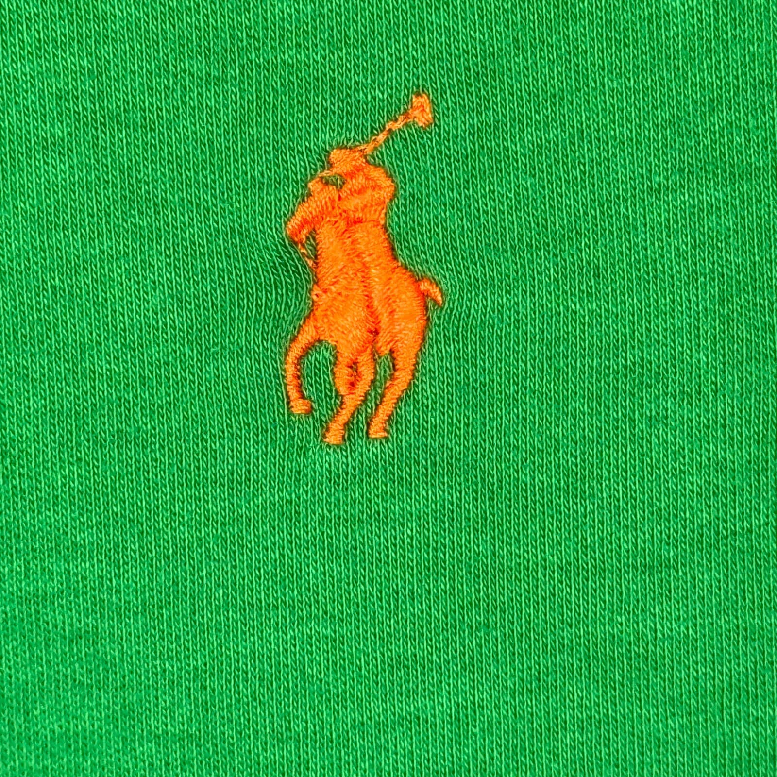 Polo Ralph Lauren Polo Shirt Men Large Green Custom Fit Short Sleeve Cotton - Thumbnail 8