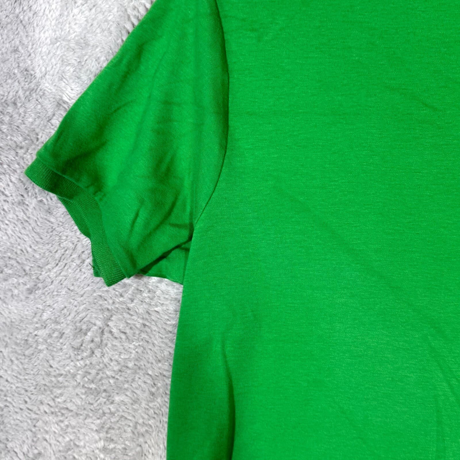 Polo Ralph Lauren Polo Shirt Men Large Green Custom Fit Short Sleeve Cotton - Thumbnail 3