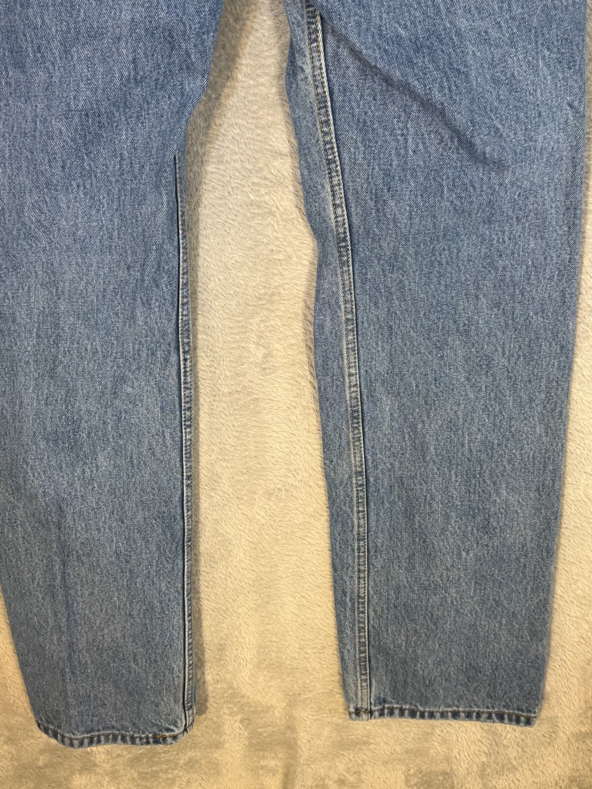 Levi's 505 Jeans Mens 32x32 Regular Fit Mid Rise Blue Denim Straight Stonewash - Thumbnail 9