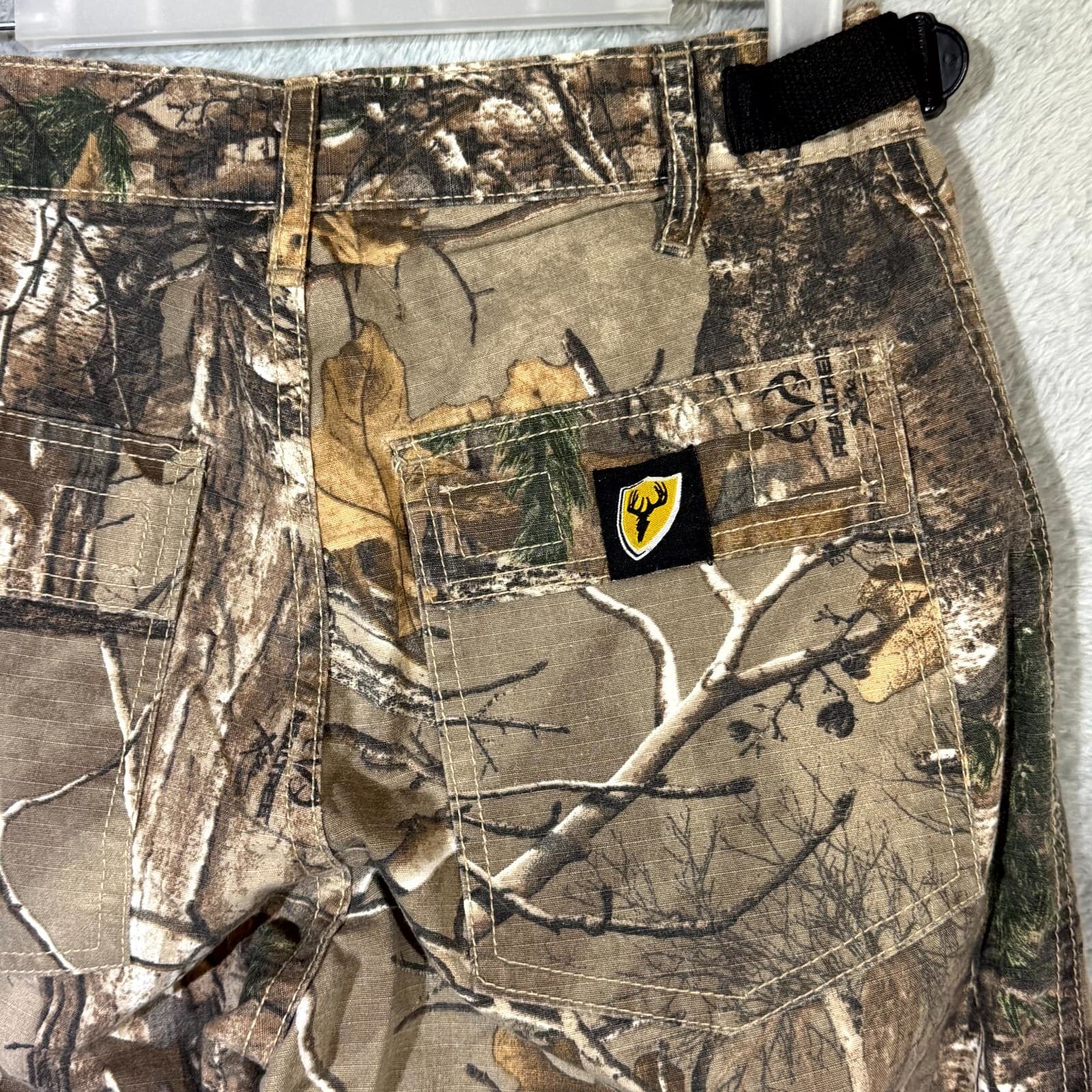 ScentBlocker Pants Boys Large Camo Brown Cotton Mid-Rise Hunting Drawstring - Thumbnail 7