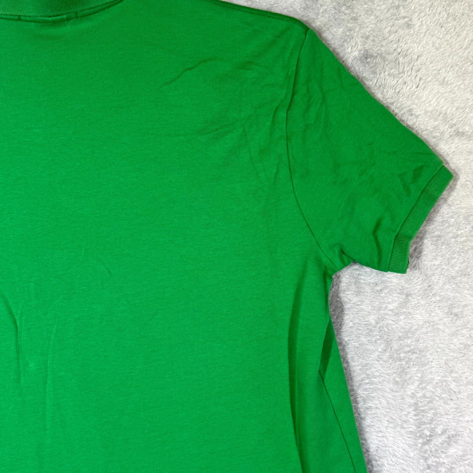Polo Ralph Lauren Polo Shirt Men Large Green Custom Fit Short Sleeve Cotton - Thumbnail 13