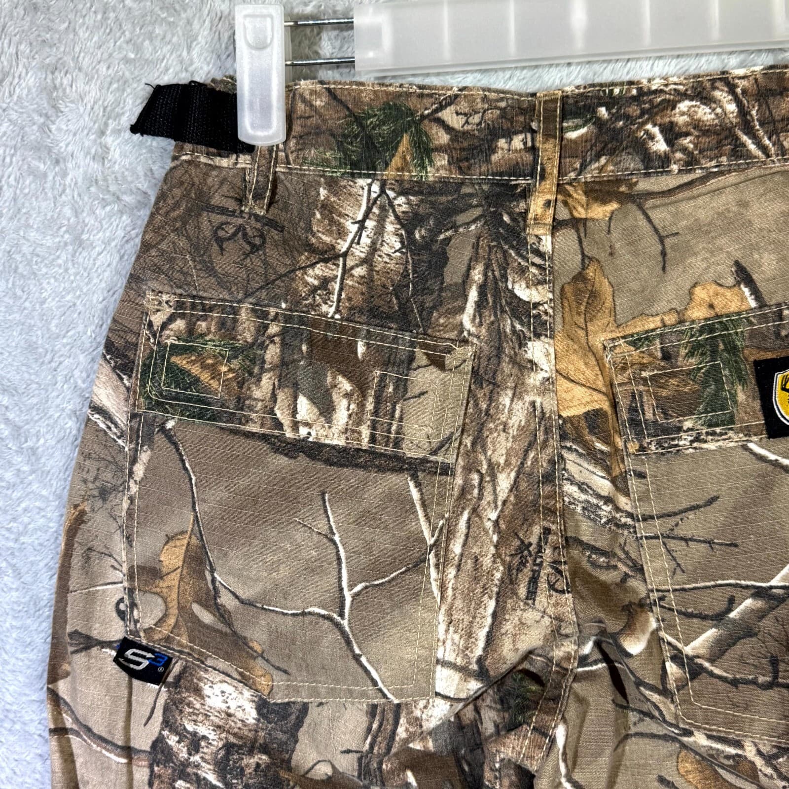 ScentBlocker Pants Boys Large Camo Brown Cotton Mid-Rise Hunting Drawstring - Thumbnail 6