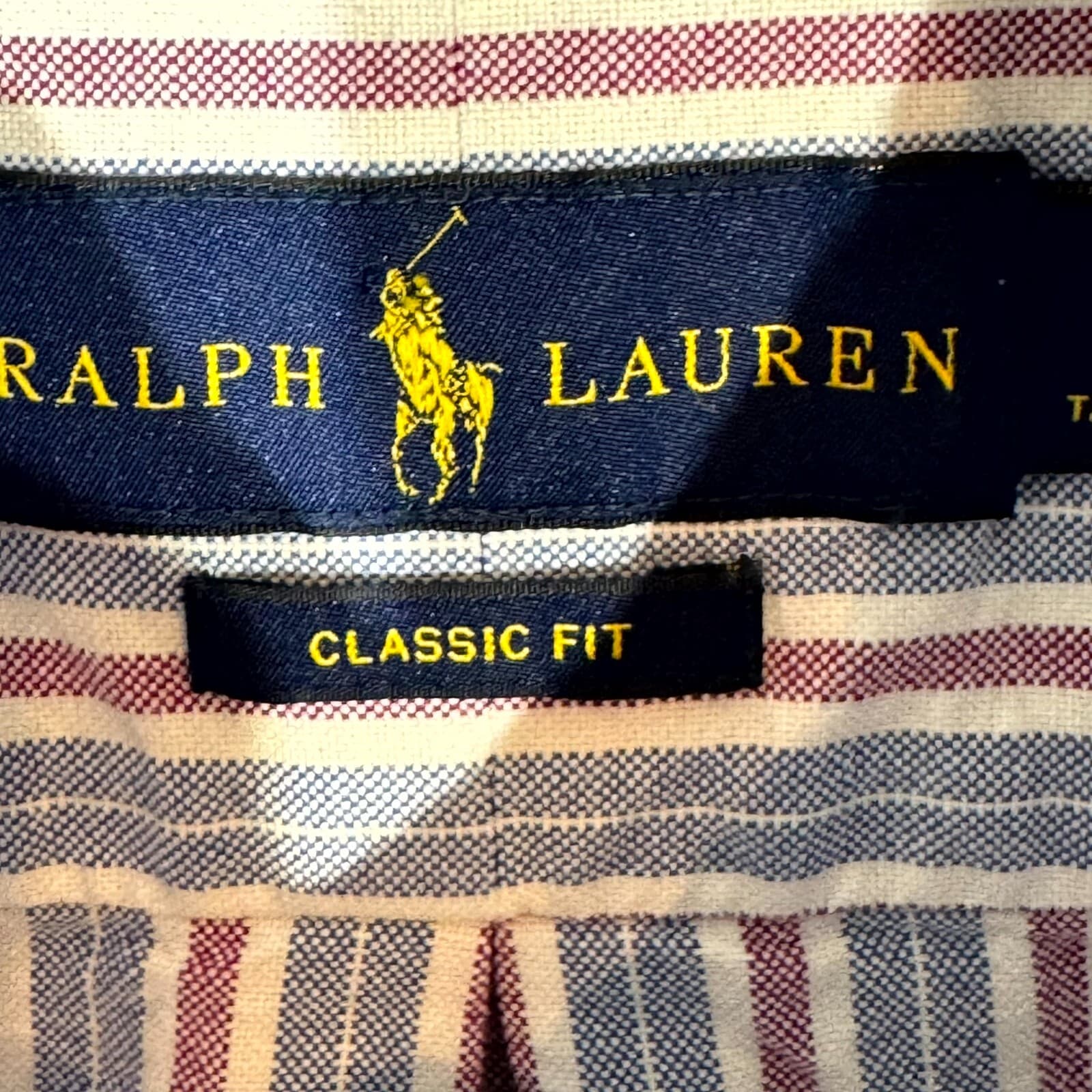 Ralph Lauren Blake Button Down Shirt Men XLT Blue Stripe Cotton Classic Fit - Thumbnail 9