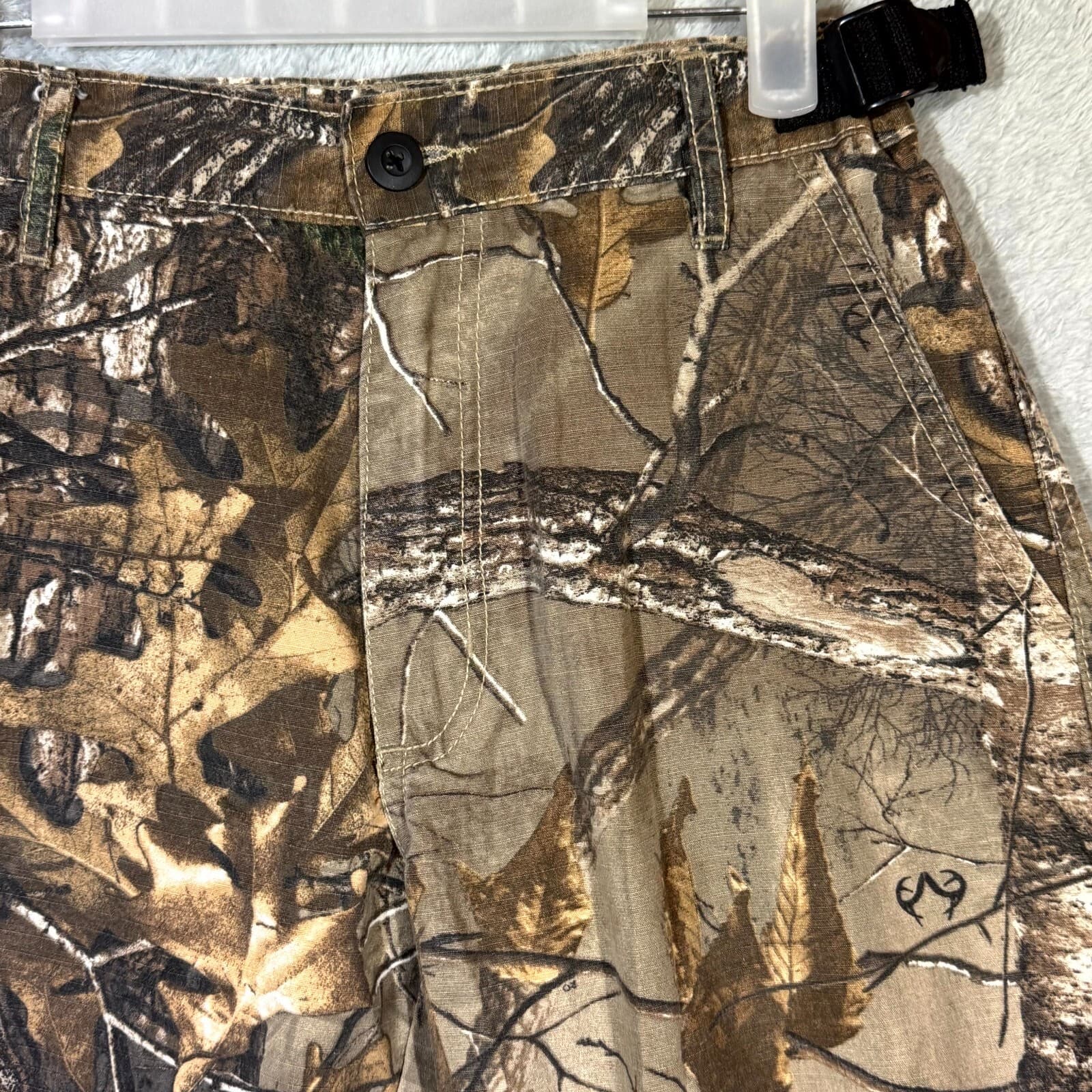 ScentBlocker Pants Boys Large Camo Brown Cotton Mid-Rise Hunting Drawstring - Thumbnail 4